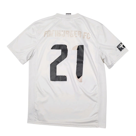 Mens White Nike Freiburger FC Football Jersey  T Shirt