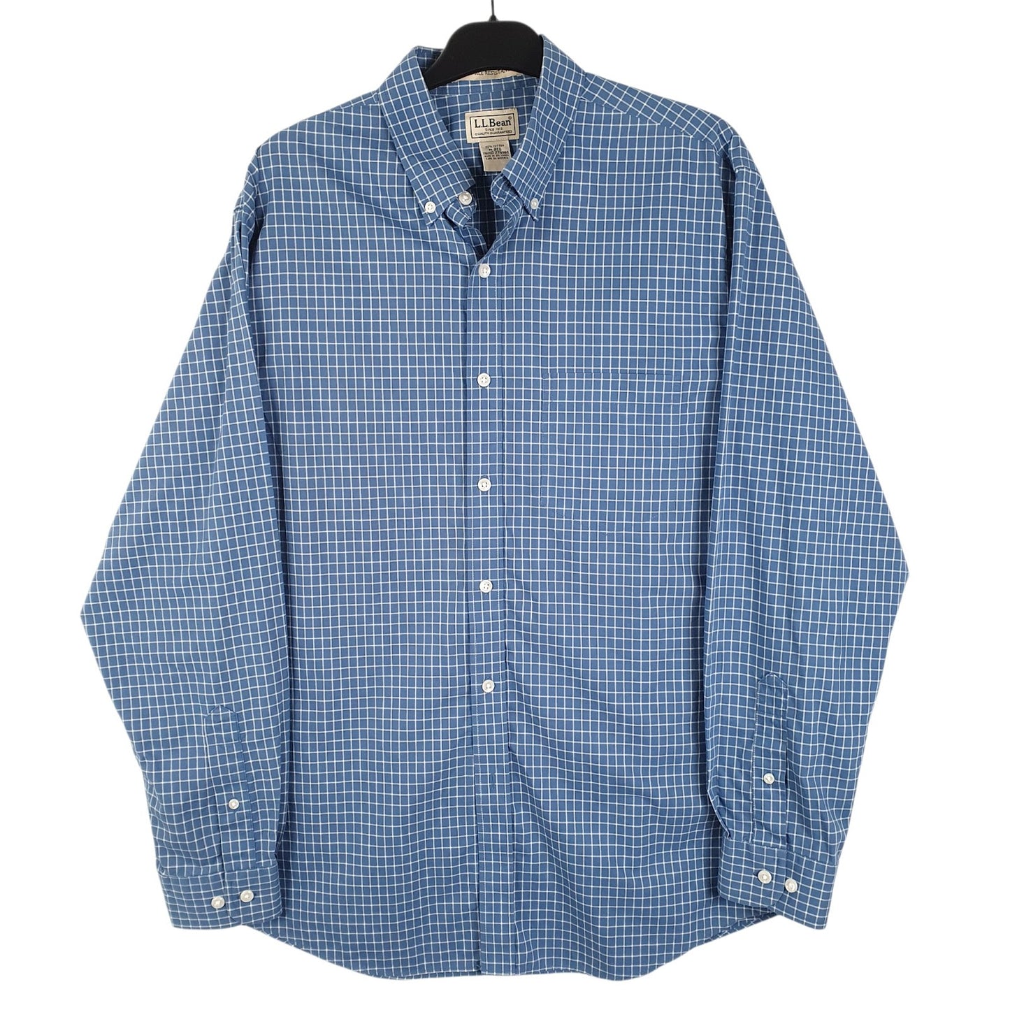 Mens Blue L.L.Bean  Long Sleeve Shirt