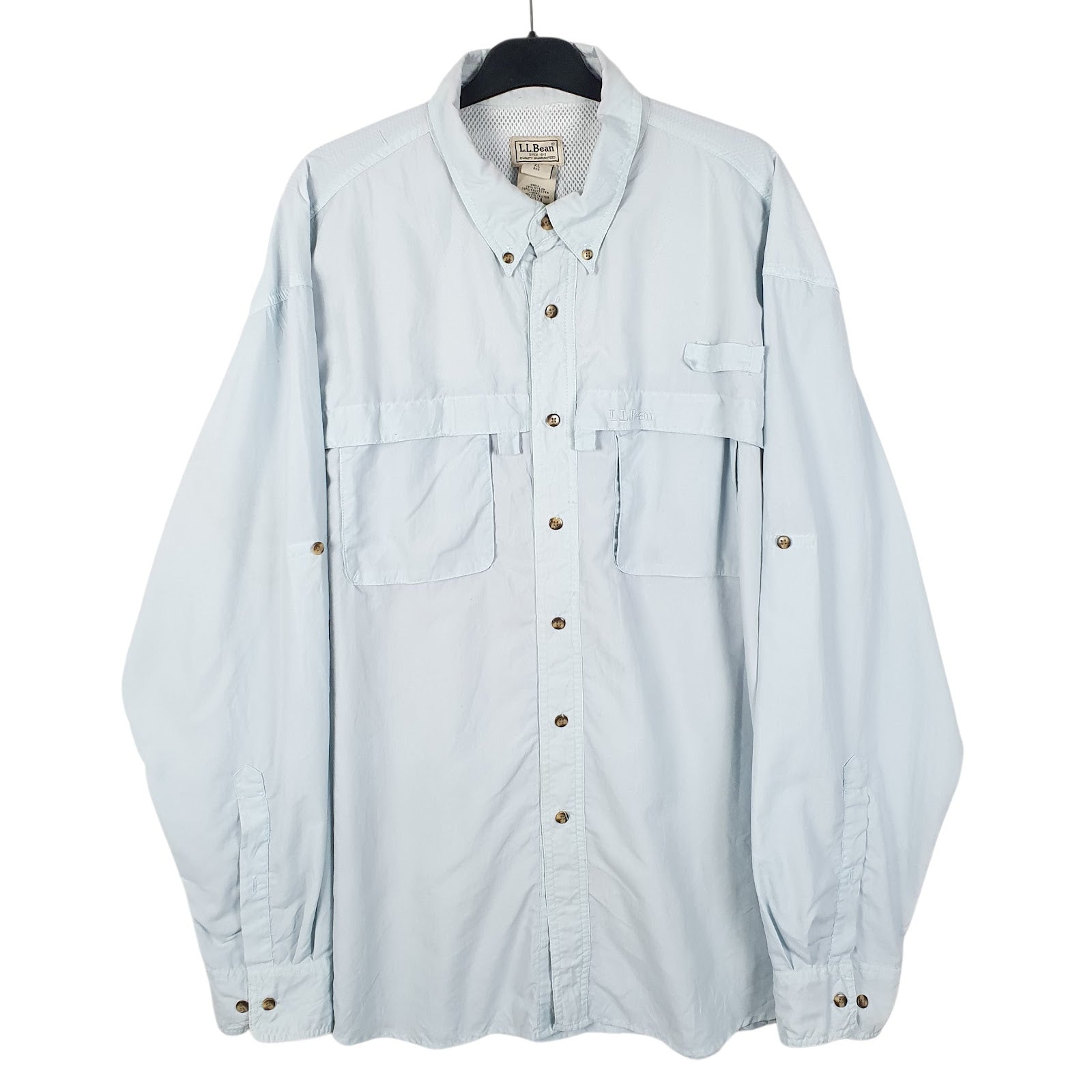 Mens Blue L.L.Bean  Long Sleeve Shirt