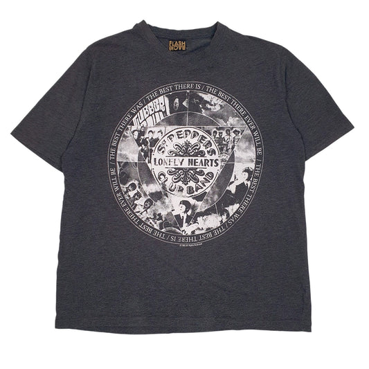 Mens Grey Flash Back  Short Sleeve T Shirt