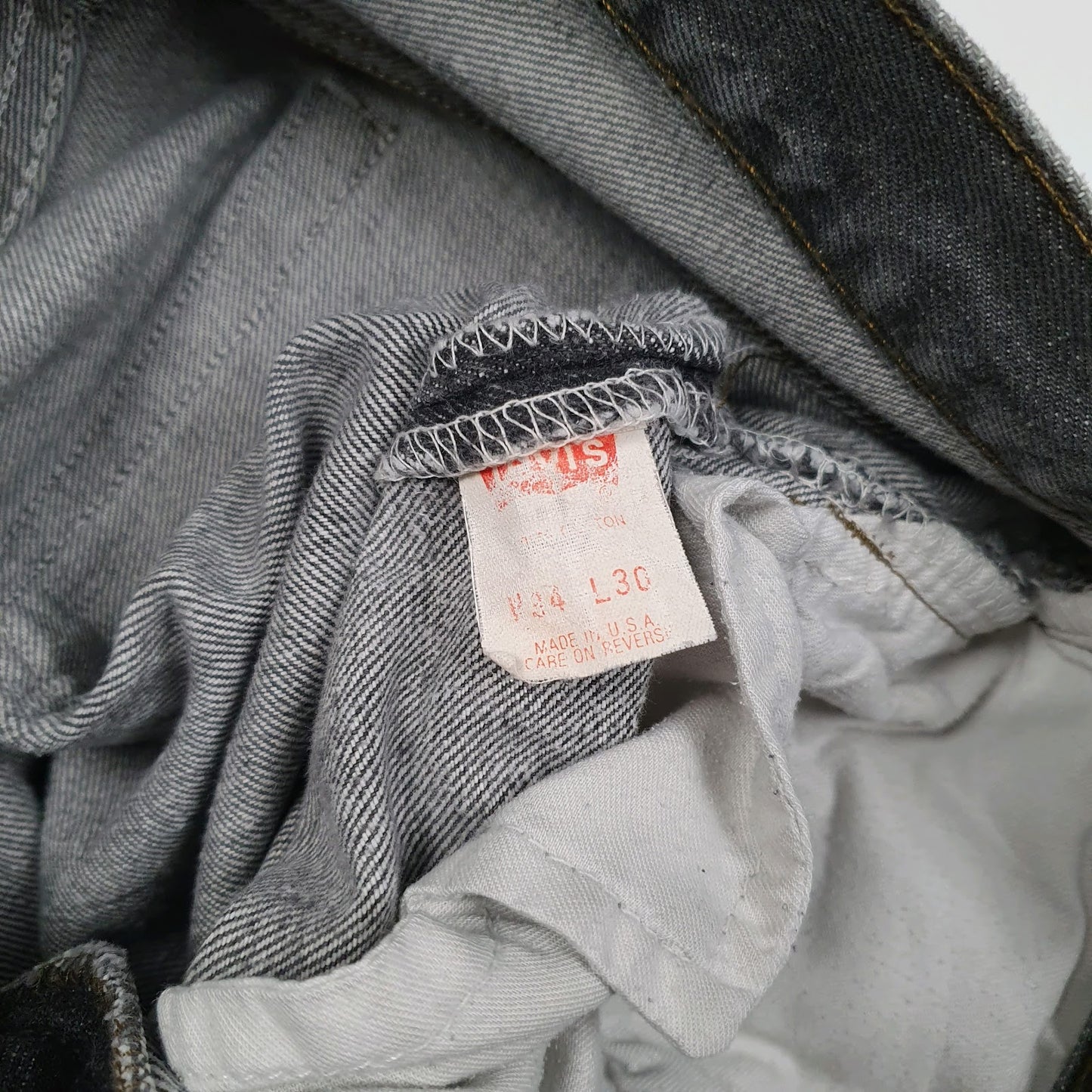 Mens Grey Levis Vintage 90s Made In USA  Jeans