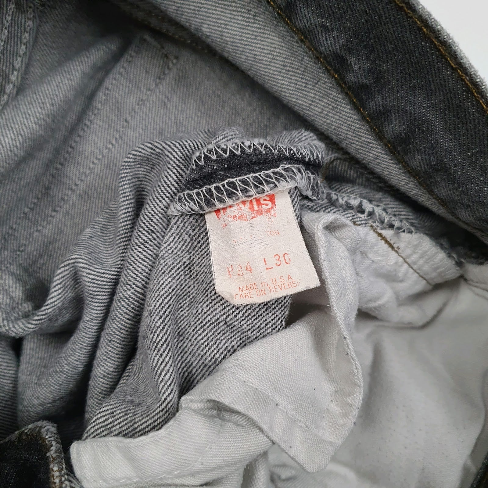 Mens Grey Levis Vintage 90s Made In USA  Jeans
