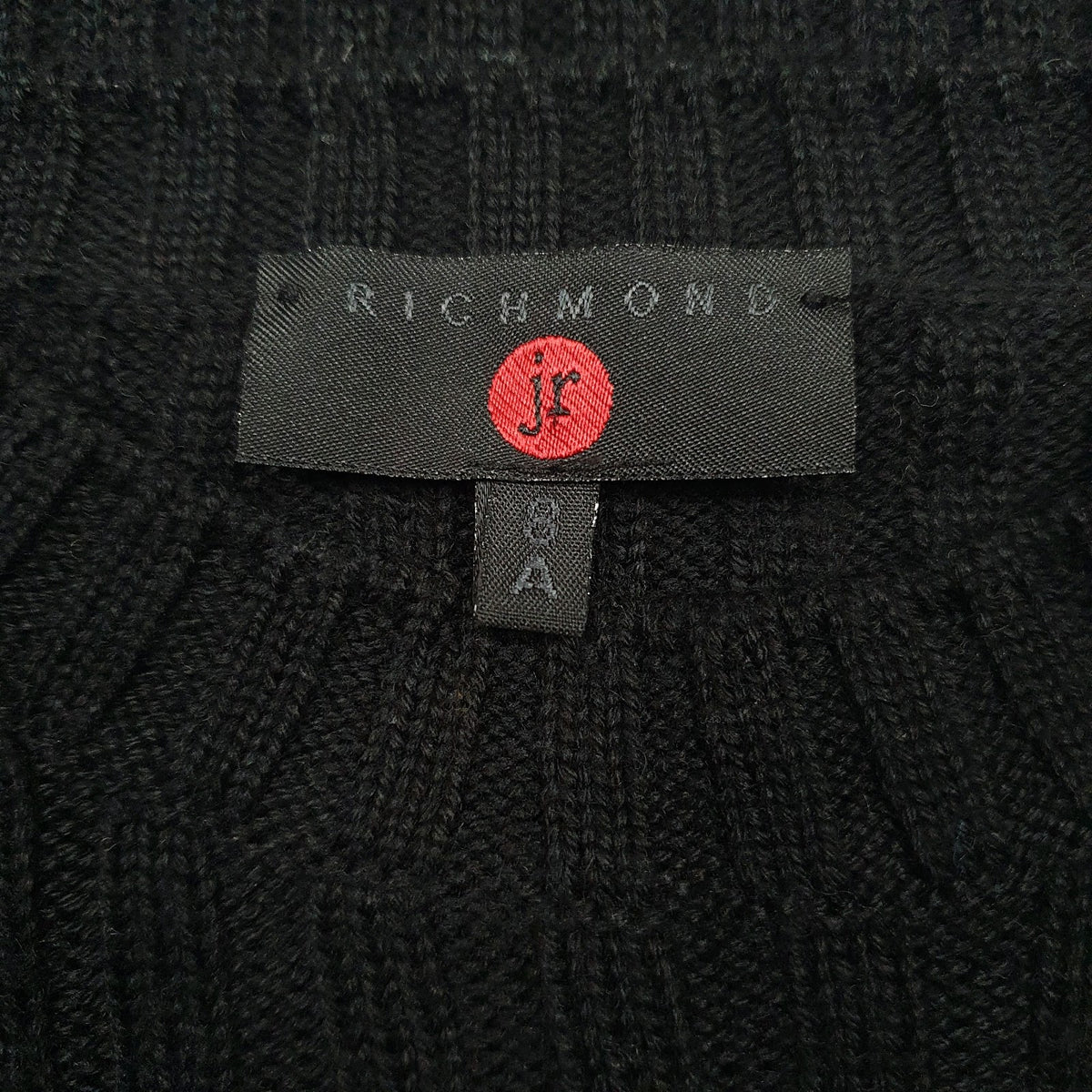 Womens Black Jr  Crewneck Jumper