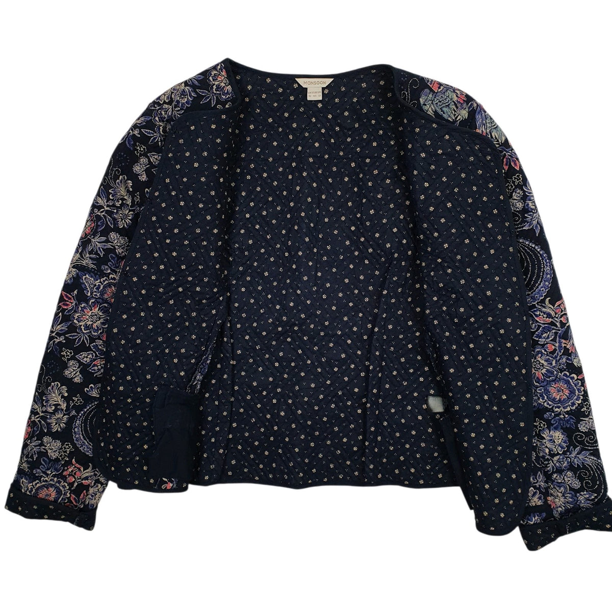 Womens Navy Monsoon Windbreaker Blazer  Coat