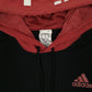 Mens Red Adidas Lightweight Hoodie Jumper