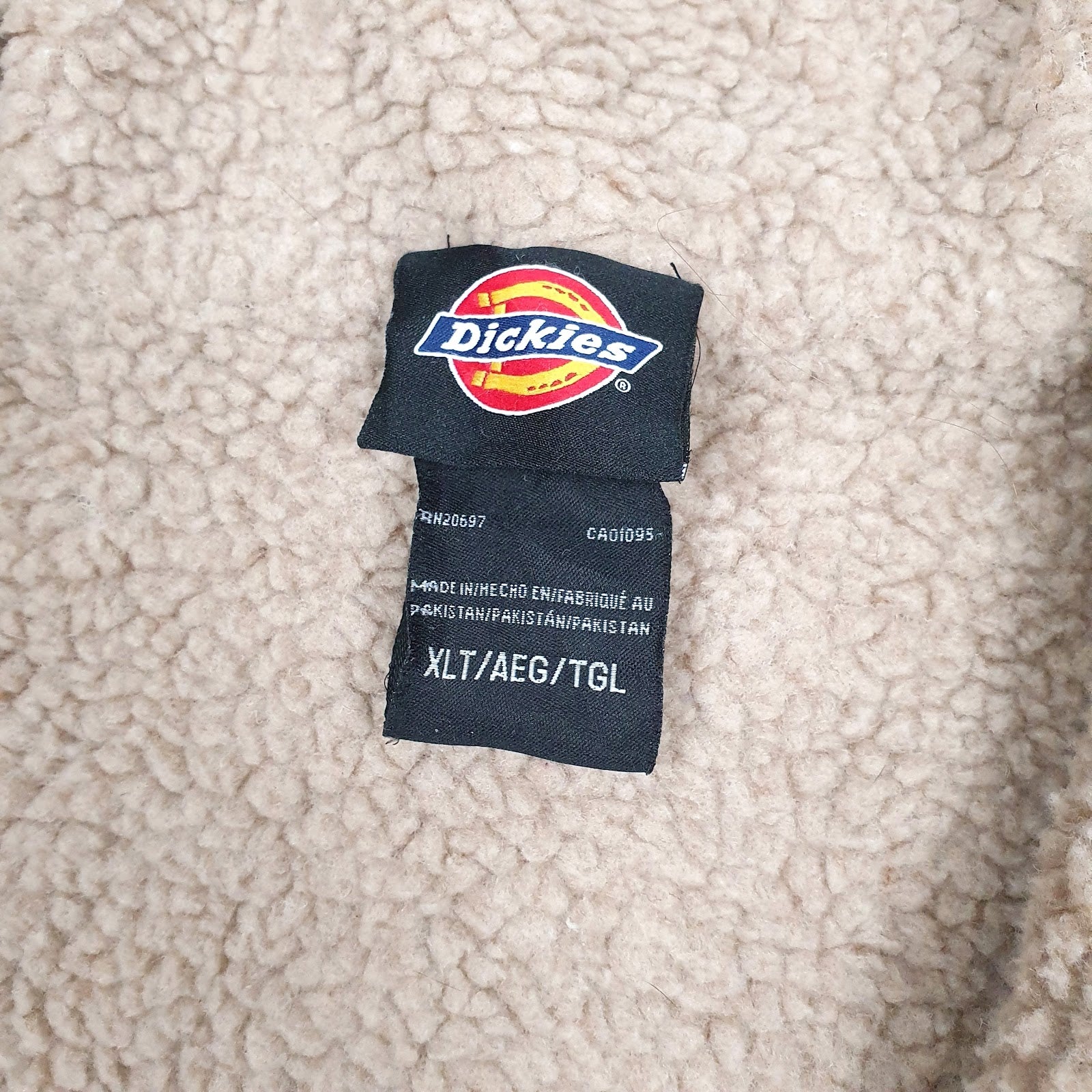 Mens Burgundy Dickies Fleece Lined Full Zip Jumper