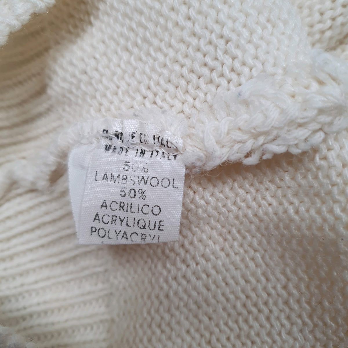 Mens Cream Unbranded  Crewneck Jumper