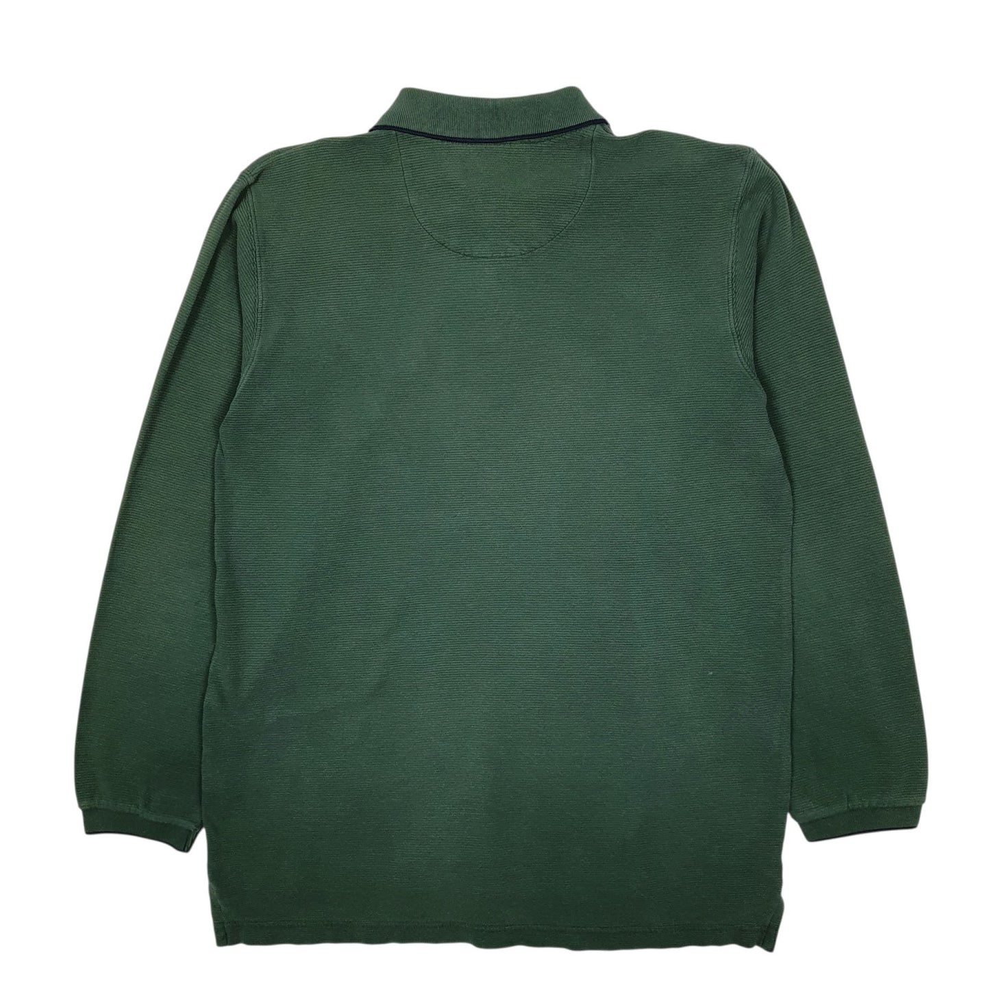 Mens Green Ralph Lauren Vintage 90s Quarter Zip Polo Shirt