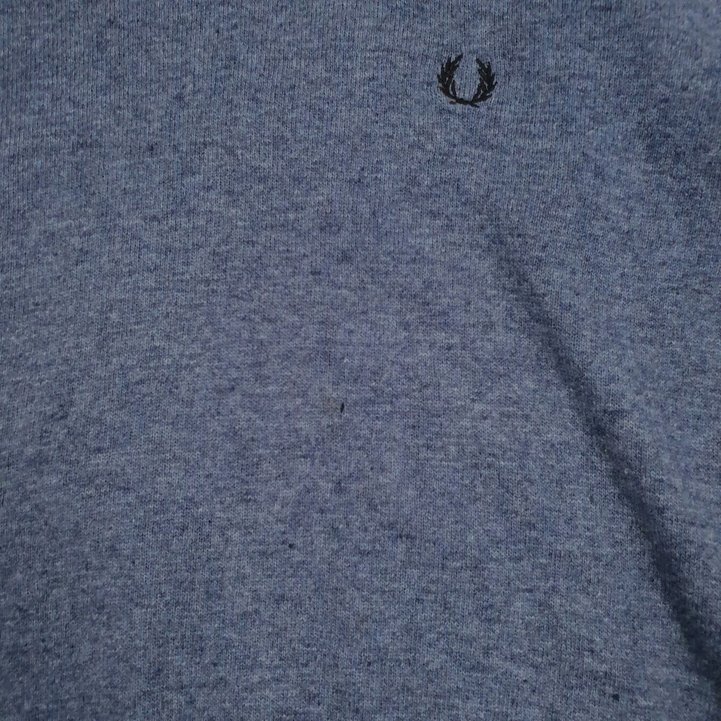 Mens Blue Fred Perry Sportswear Crewneck Jumper