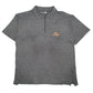 Mens Grey Fila Quarter Zip Short Sleeve Polo Shirt