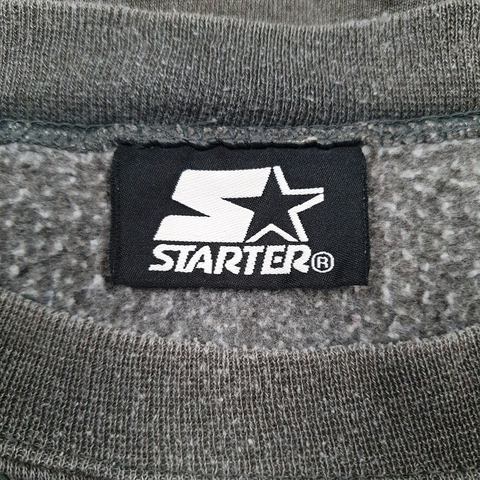 Mens Grey Starter  Crewneck Jumper
