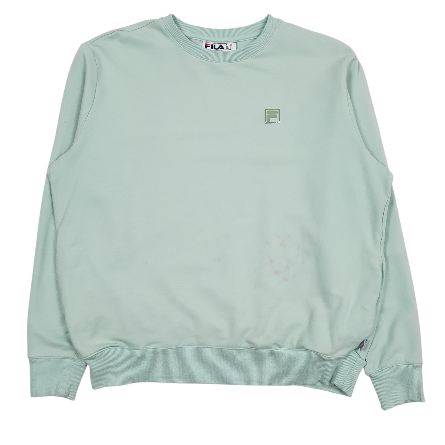 Womens Green Fila  Crewneck Jumper
