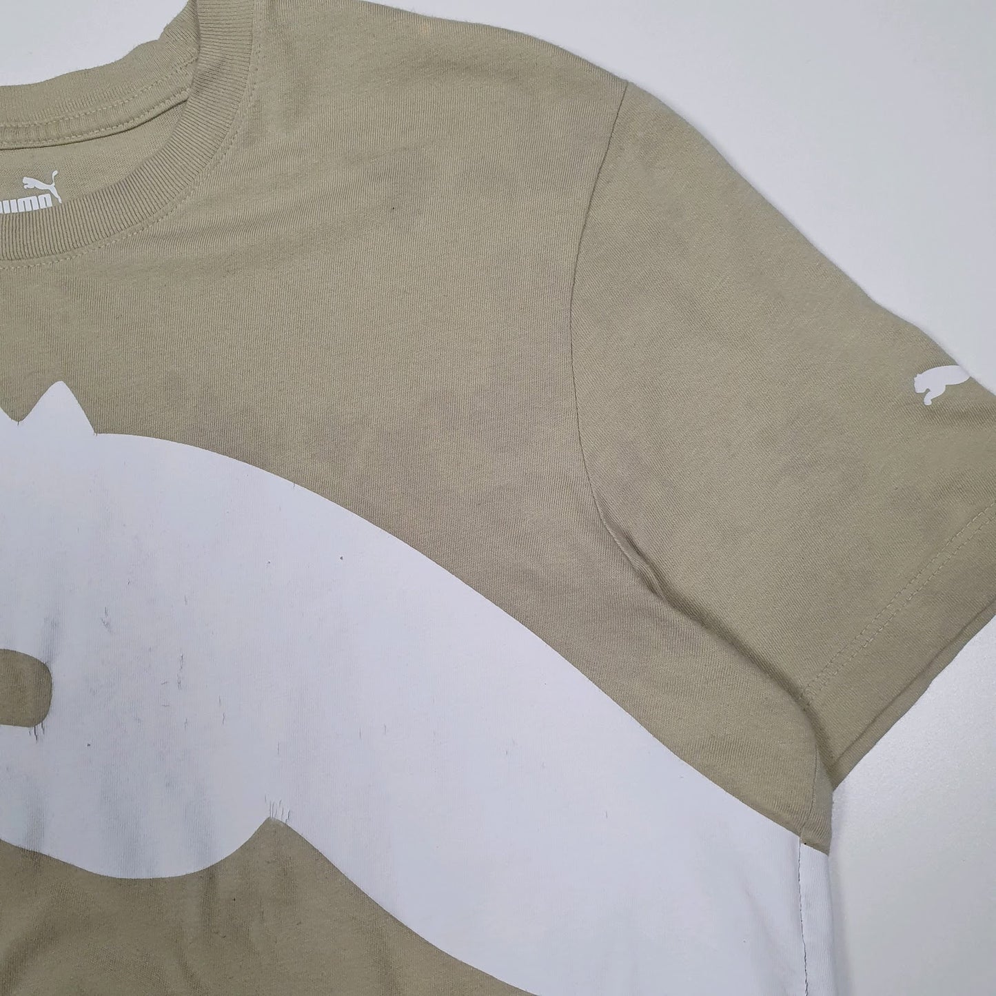 Mens Beige Puma   T Shirt