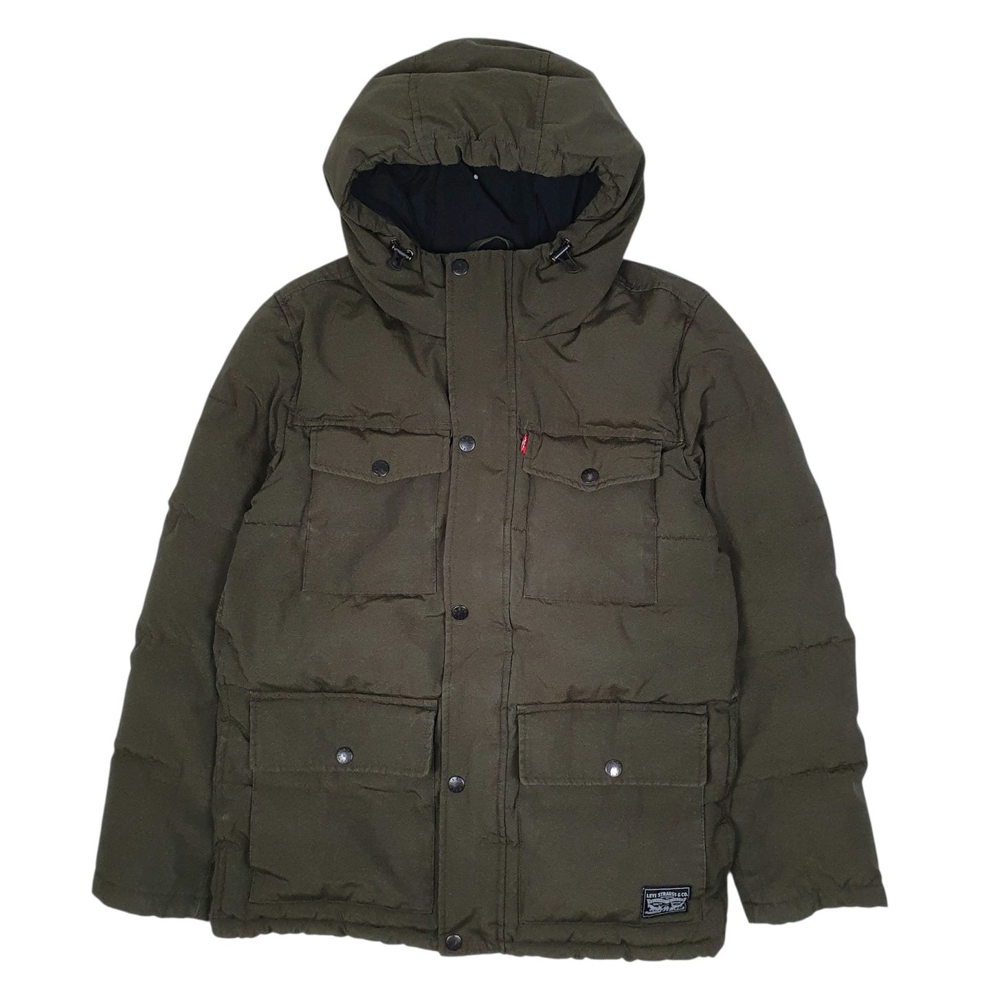 Mens Green Levis Parka  Coat