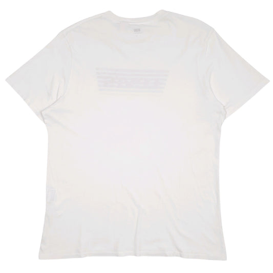 Mens White Levis Spellout  T Shirt