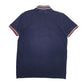 Mens Navy Fila  Hoodie Polo Shirt