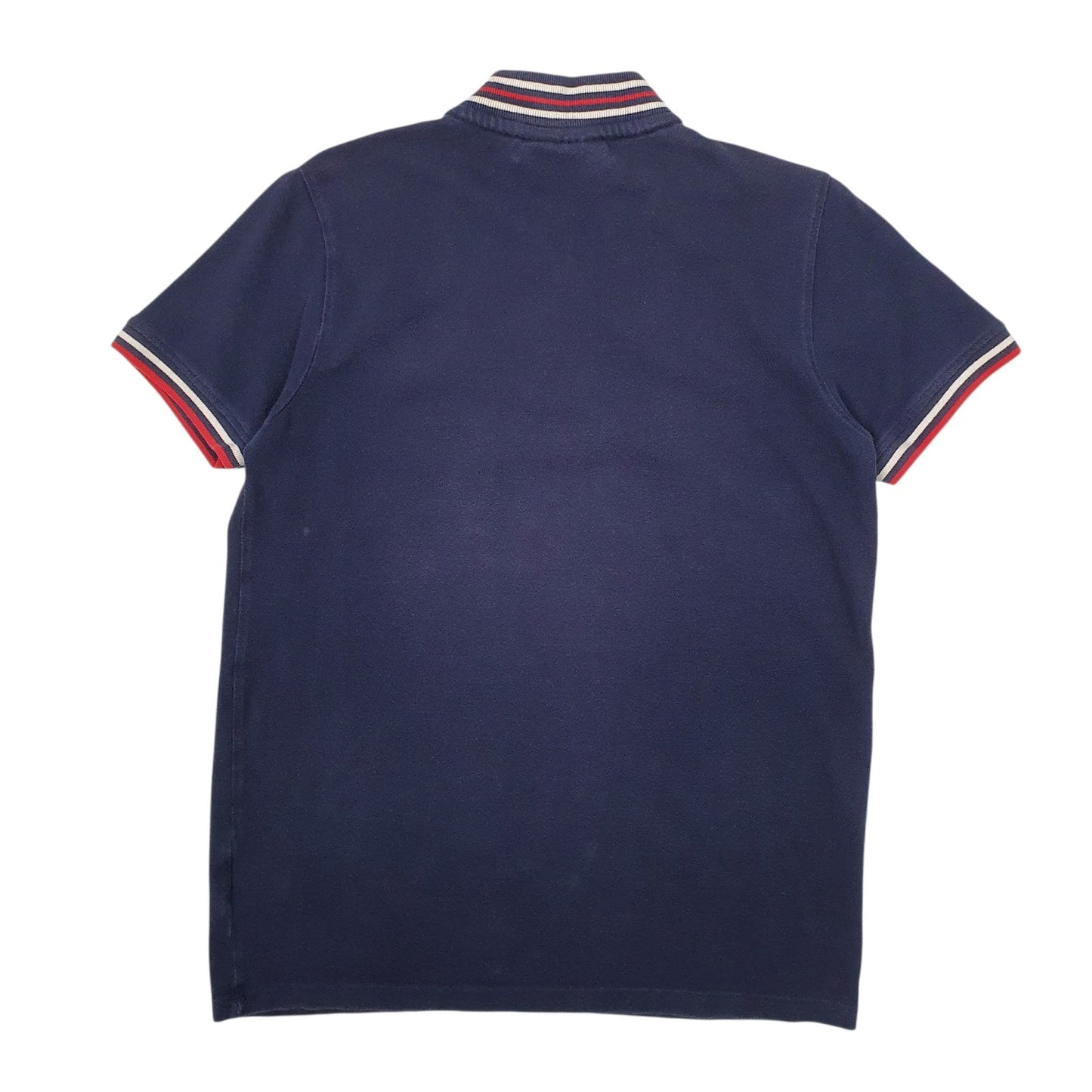 Mens Navy Fila  Hoodie Polo Shirt