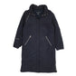 Womens Navy Armani Jeans Trench Longline  Coat