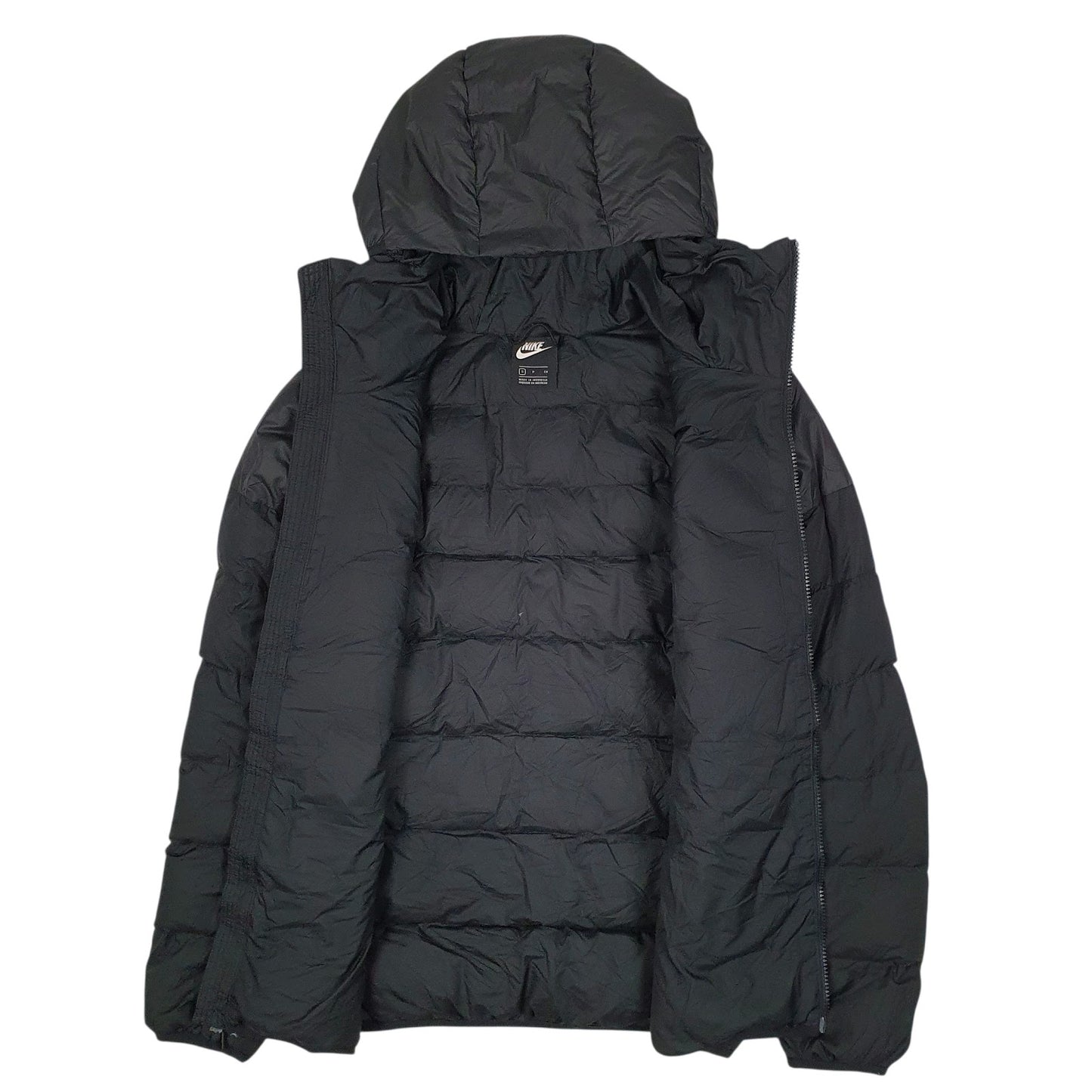 Mens Black Nike  Crewneck Coat