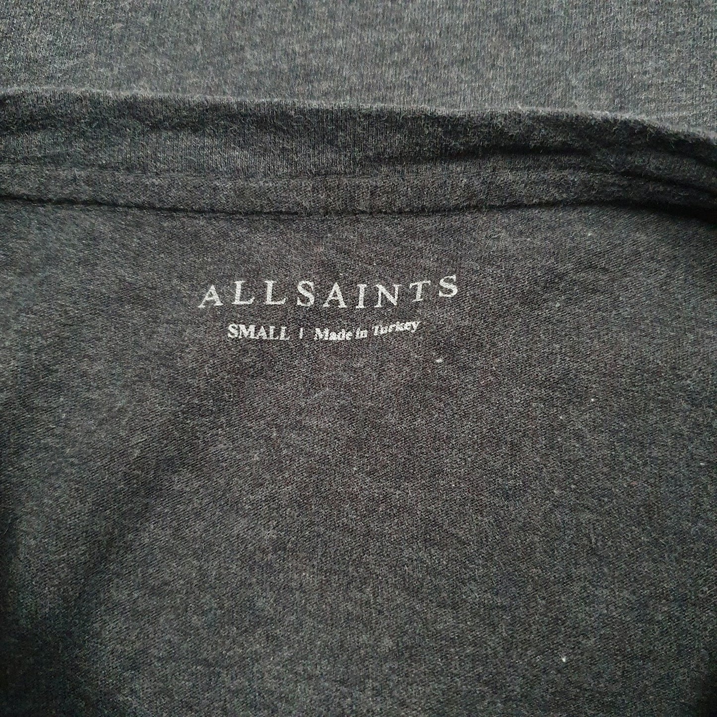 Mens Grey All Saints   T Shirt