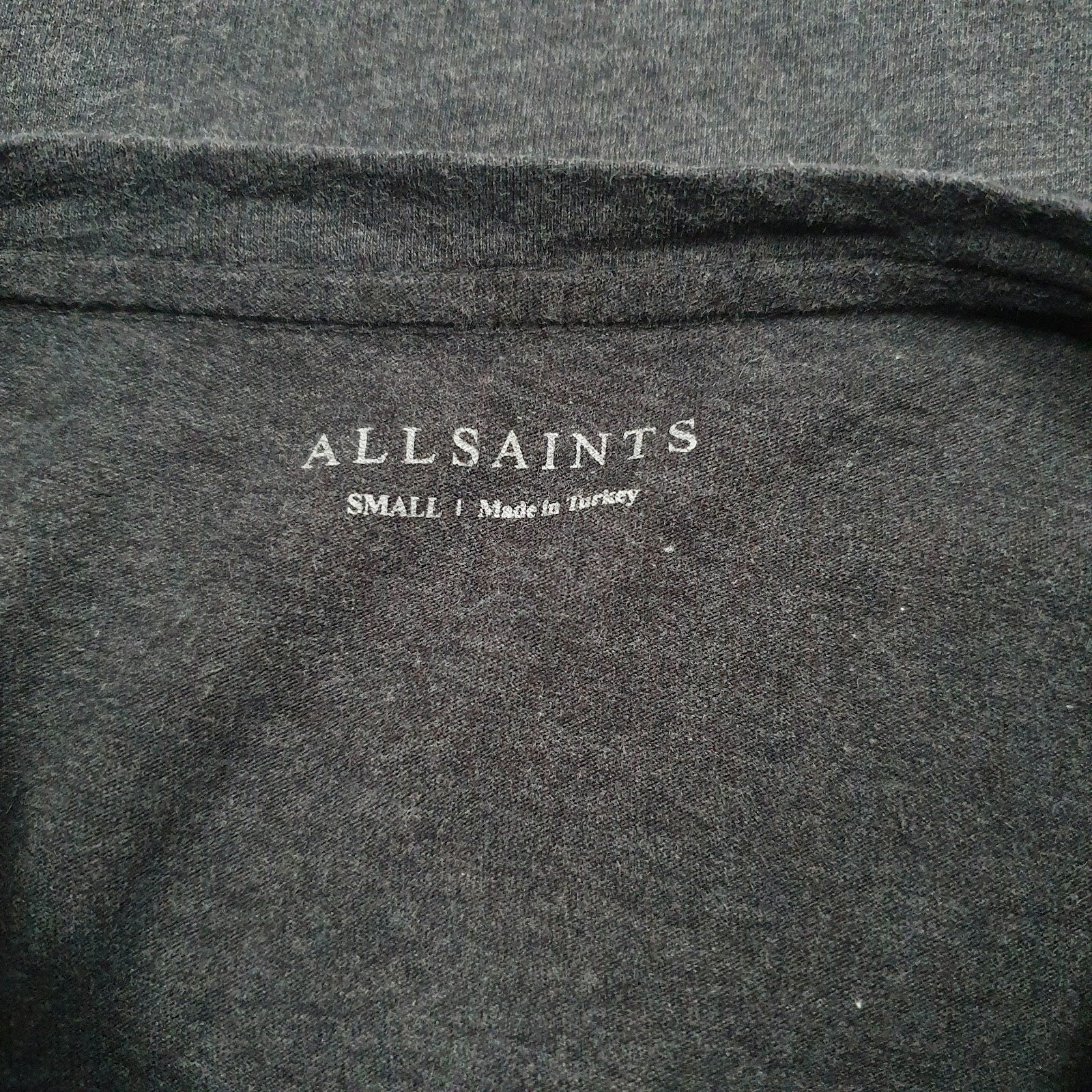 Mens Grey All Saints   T Shirt