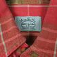 Mens Red Country Side Vintage Flannel  Shirt