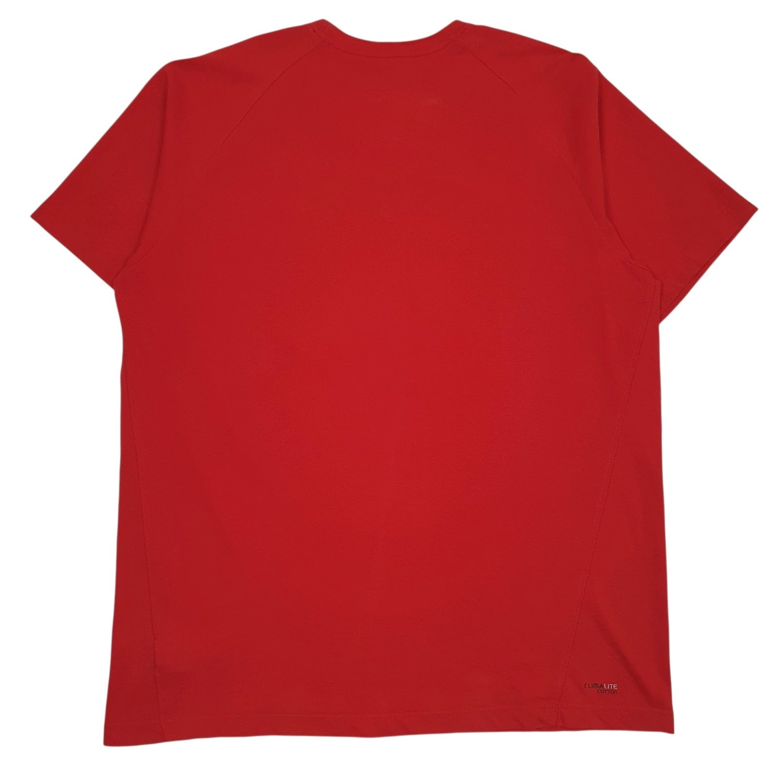 Mens Red Adidas Spellout Climalite  T Shirt