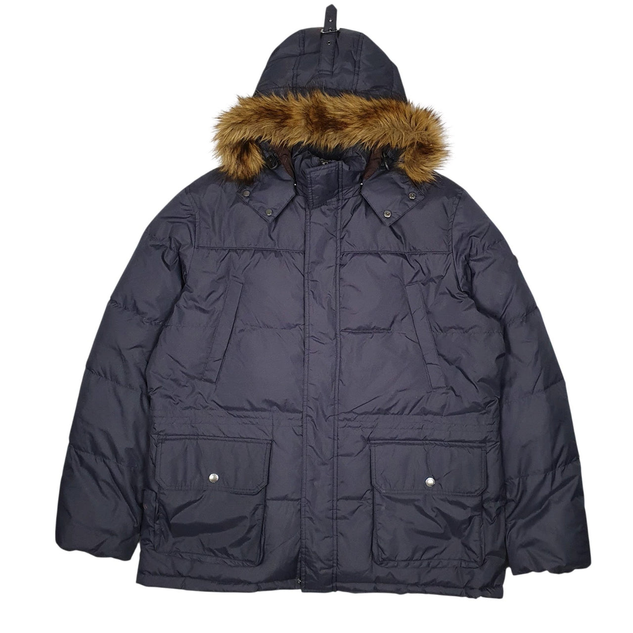 Mens Navy Hackett Parka  Coat