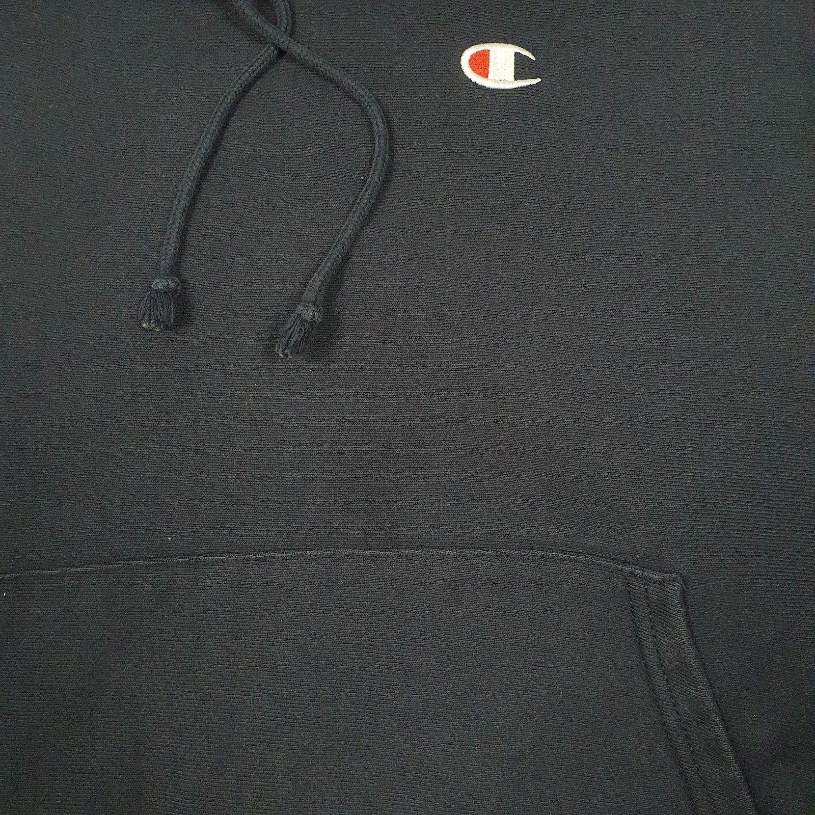 Mens Navy Champion Reverse Weave Hoodie Jumper