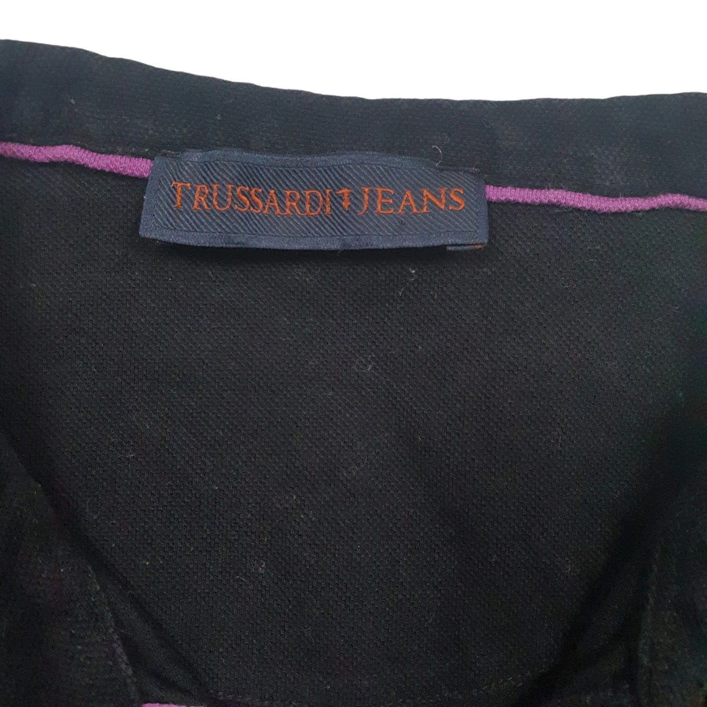 Mens Black Trussardi Jeans   Polo Shirt