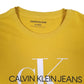 Mens Yellow Calvin Klein  Crewneck Jumper