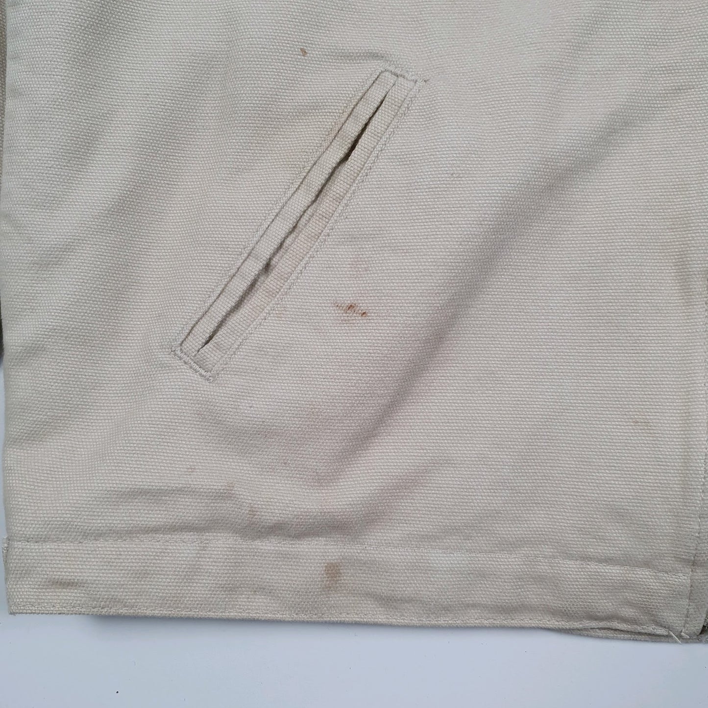 Mens Cream Wrangler Windbreaker Blanket Lined Vintage 90s  Coat