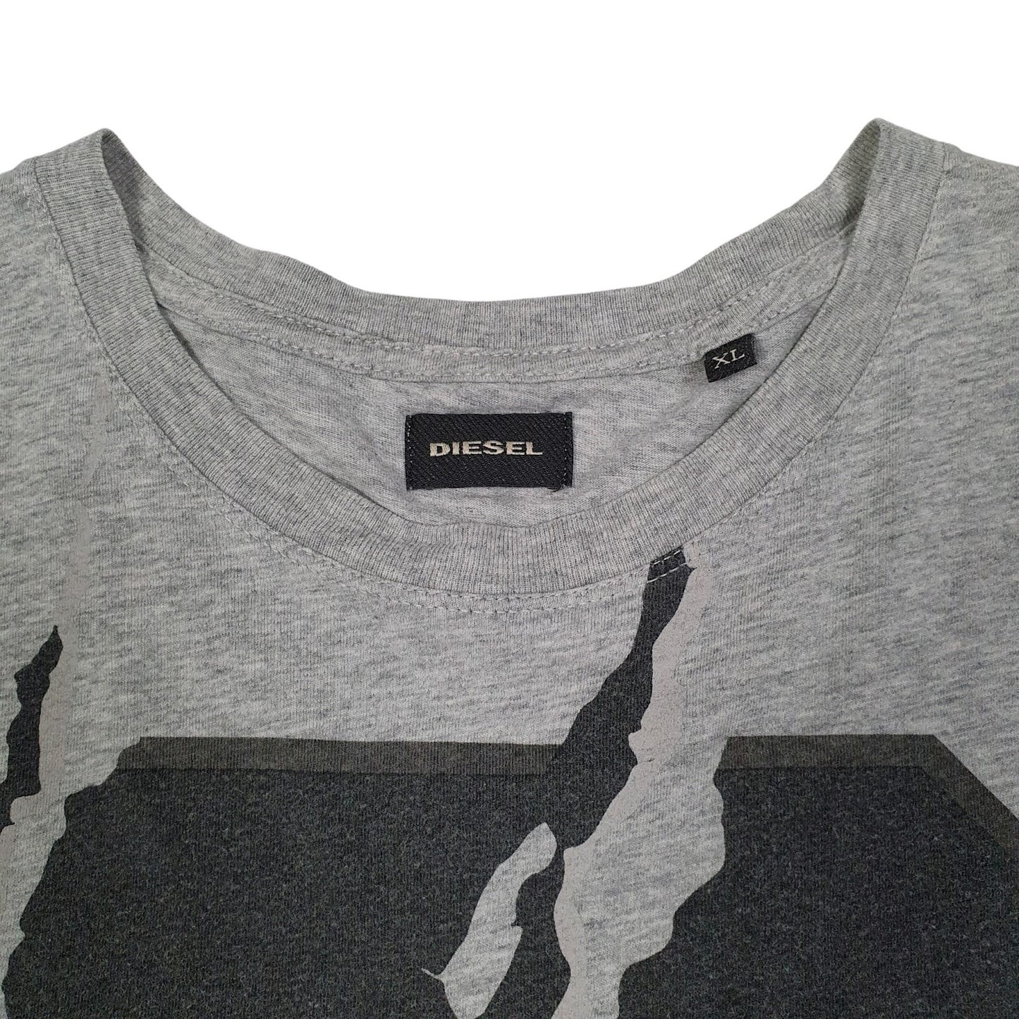 Mens Grey Diesel   T Shirt