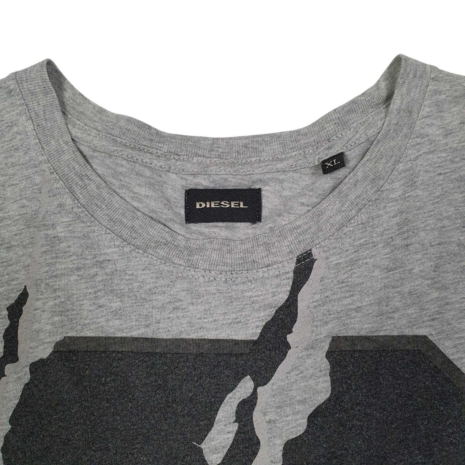 Mens Grey Diesel   T Shirt