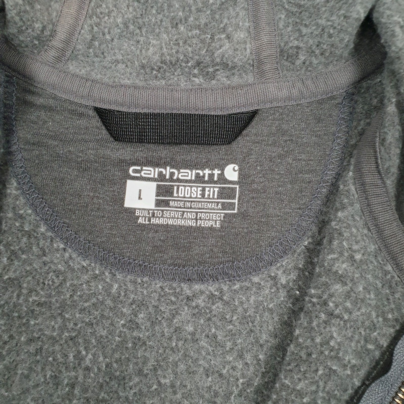 Mens Grey Carhartt  Full Zip Jumper