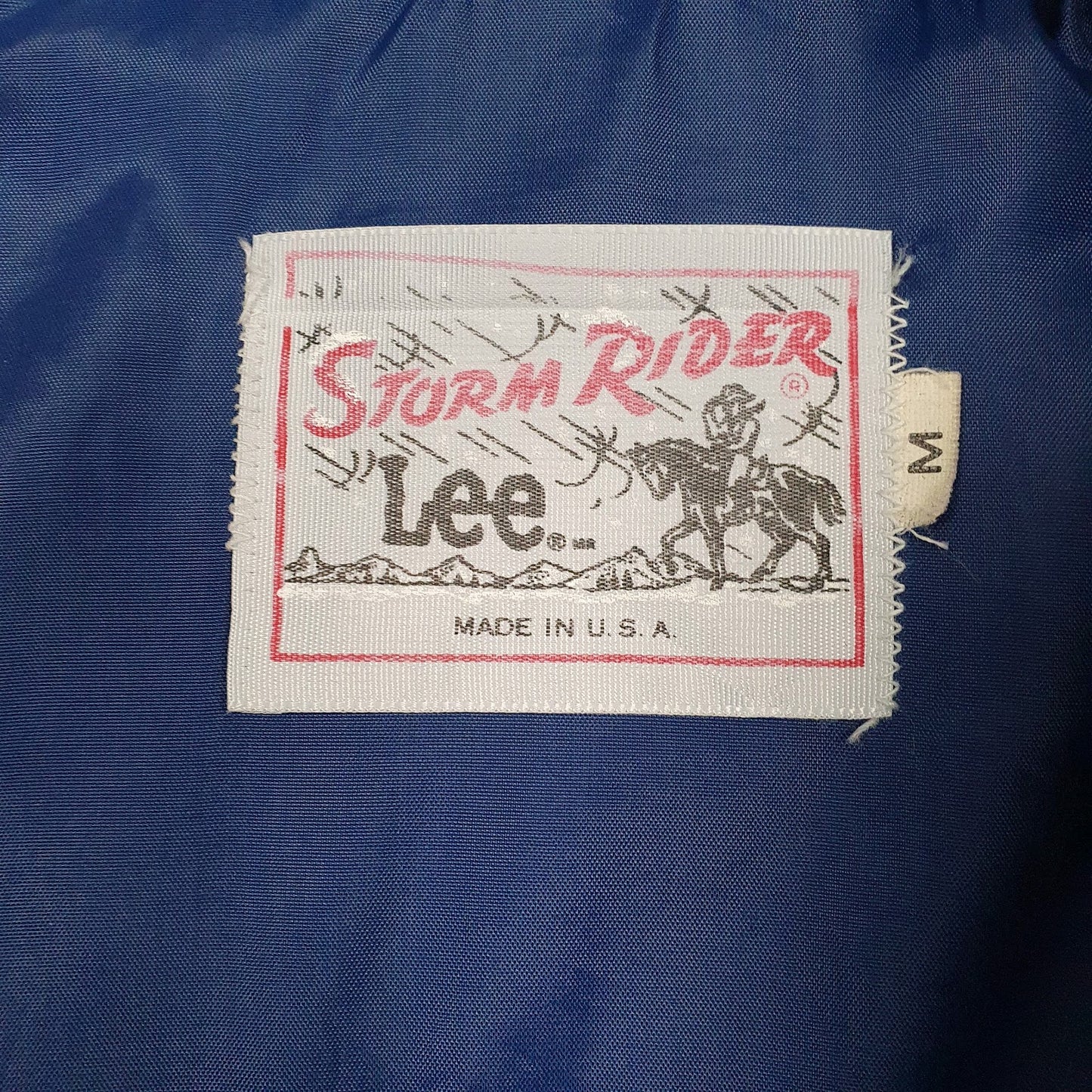 Mens Blue Lee Padded Vintage 70s/80s Made In USA  Coat