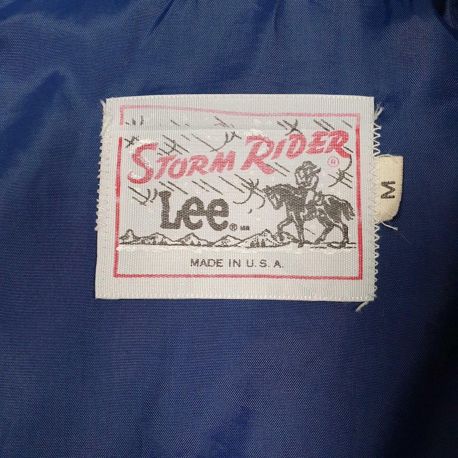 Mens Blue Lee Padded Vintage 70s/80s Made In USA  Coat