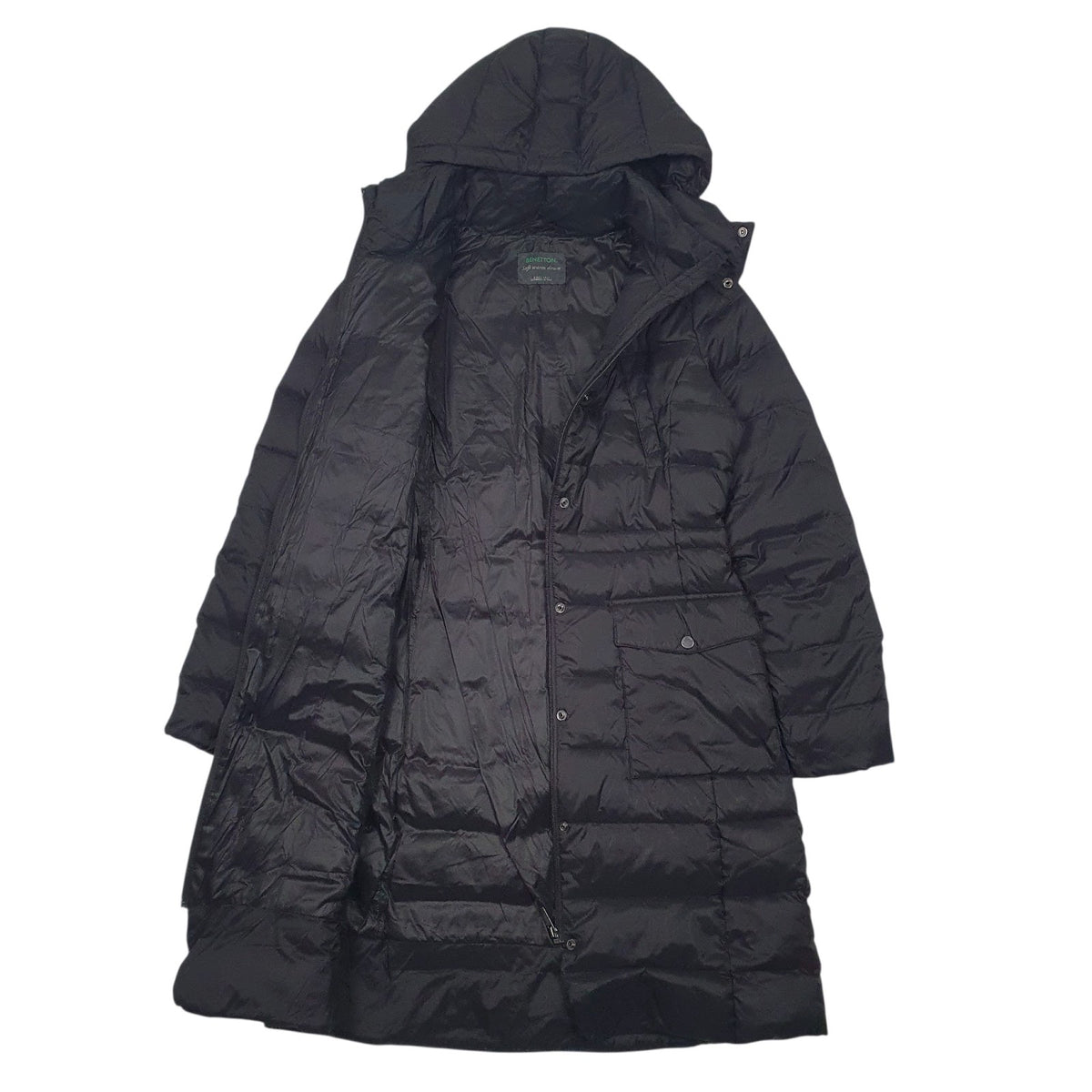 Womens Black Benetton   Coat