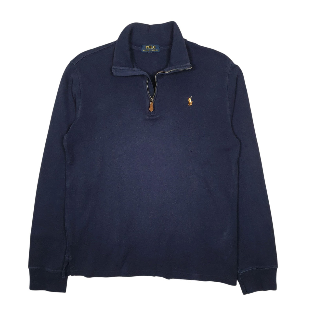 Mens Navy Polo Ralph Lauren  Quarter Zip Jumper