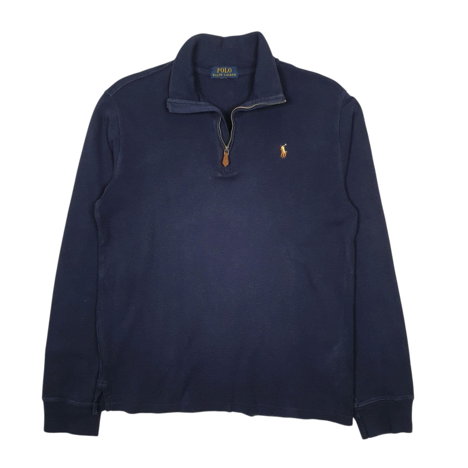 Mens Navy Polo Ralph Lauren  Quarter Zip Jumper