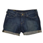 Womens Blue Lee Maddox Denim Shorts