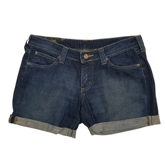Womens Blue Lee Maddox Denim Shorts