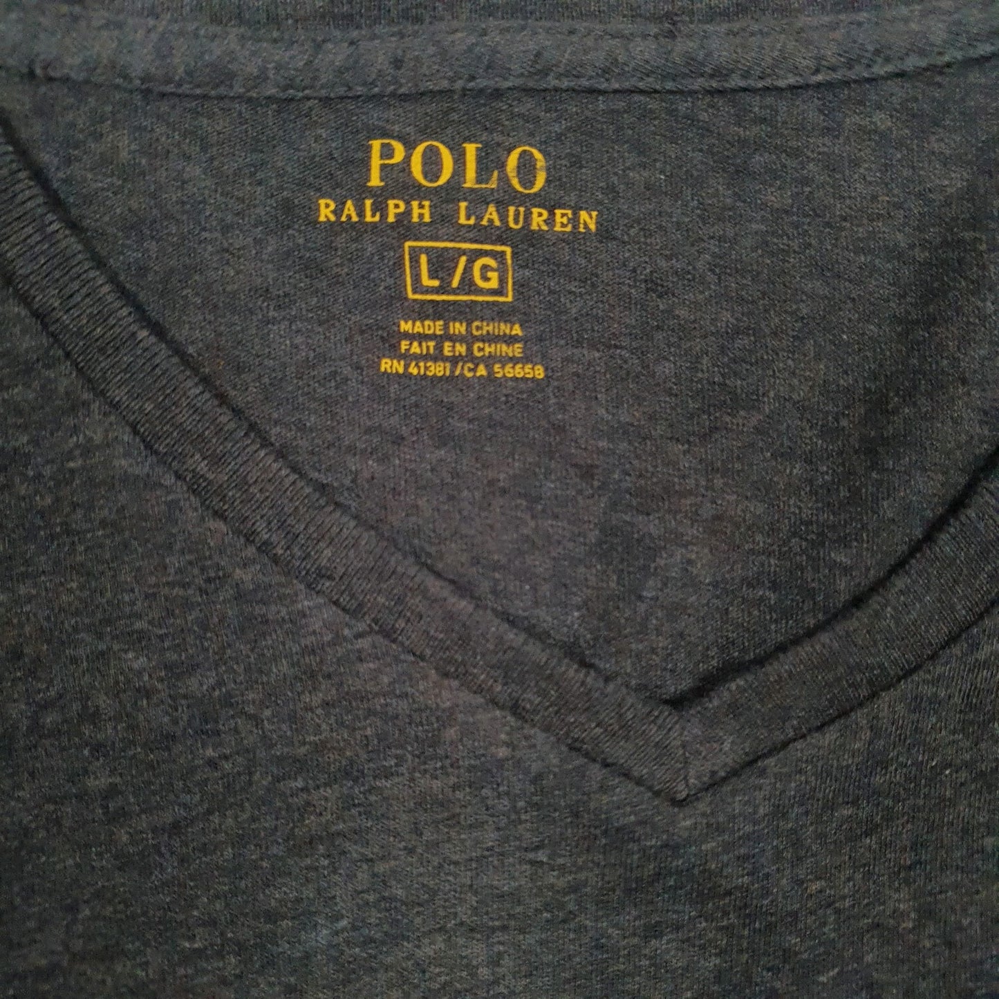 Mens Grey Polo Ralph Lauren   T Shirt
