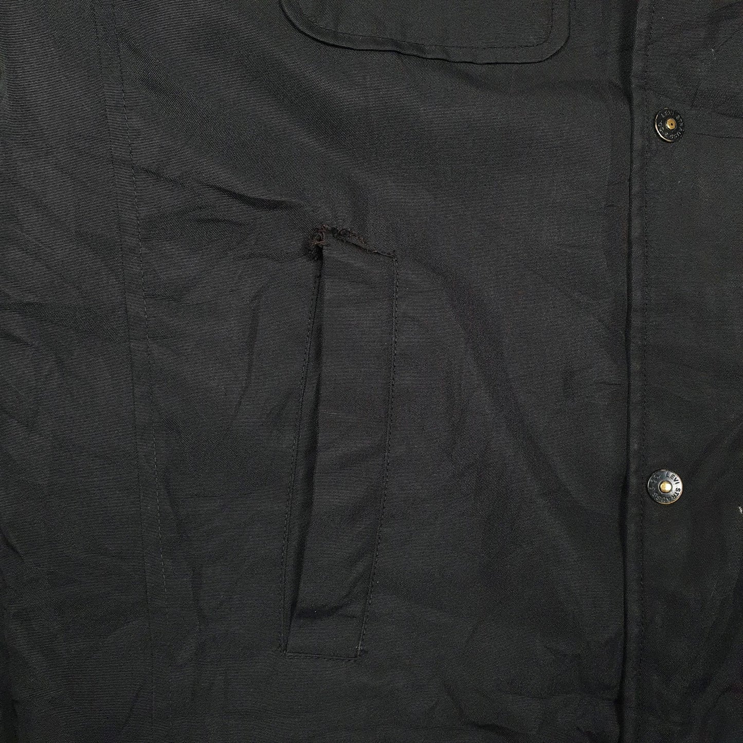 Mens Black Levis Windbreaker Bomber  Coat