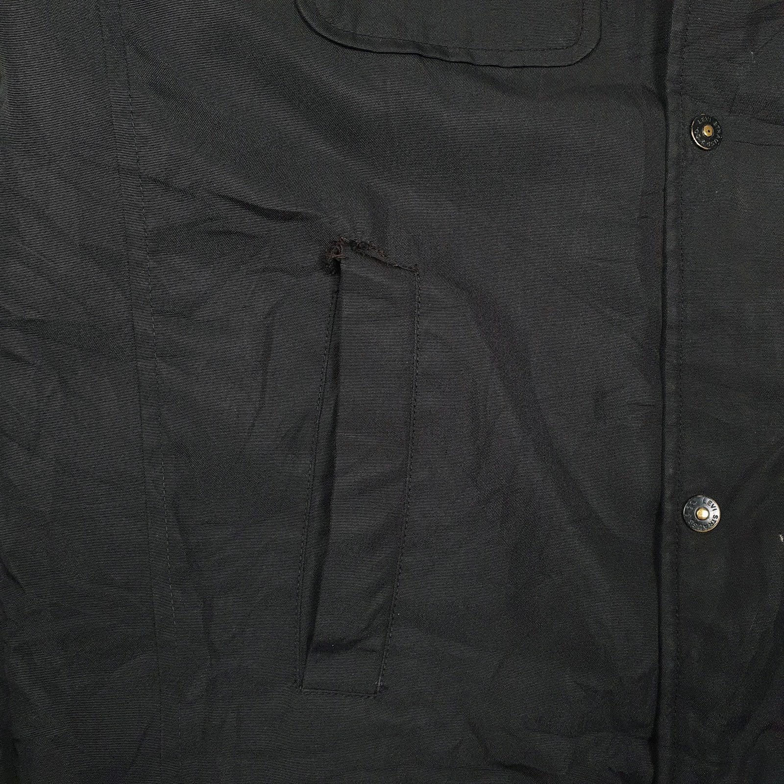 Mens Black Levis Windbreaker Bomber  Coat