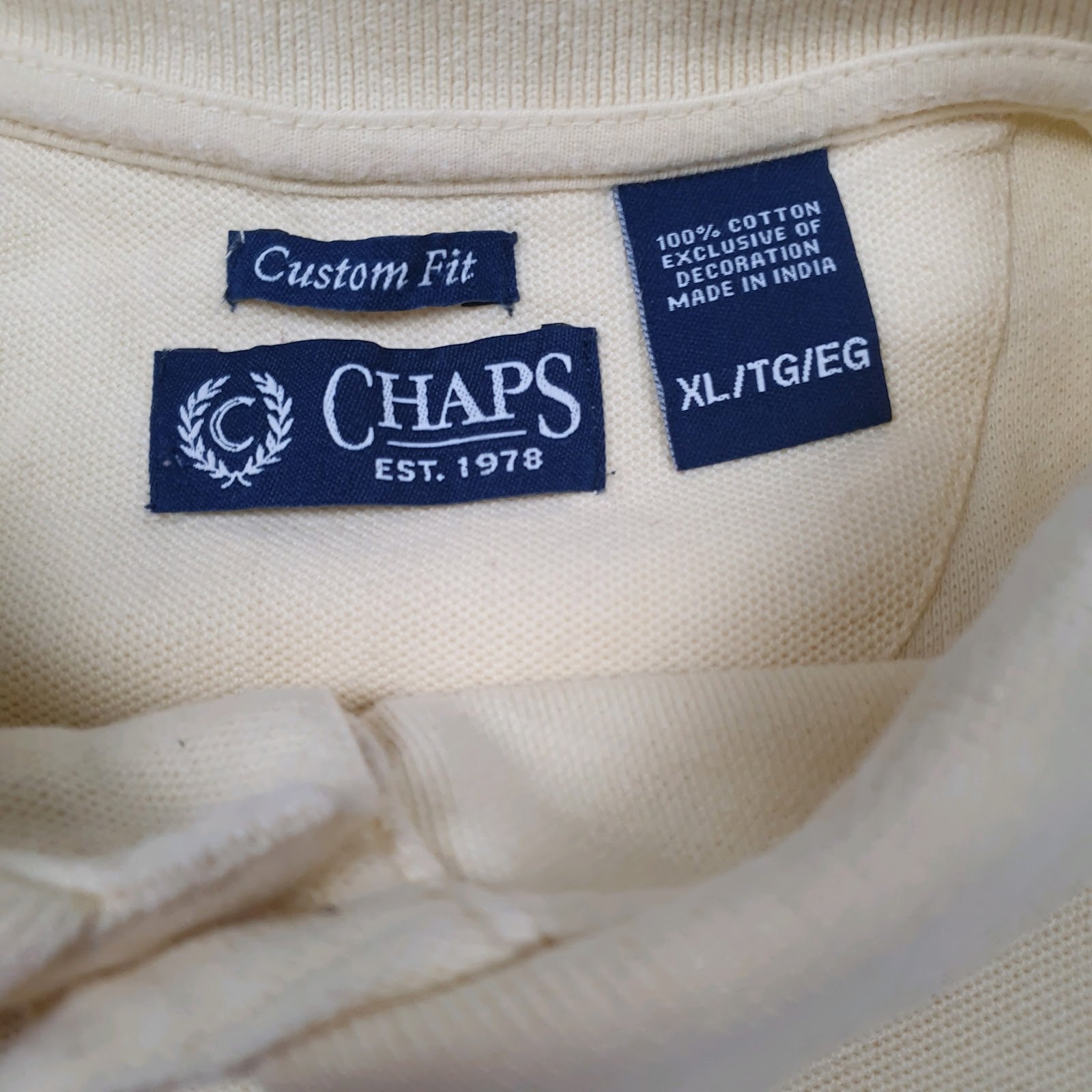 Mens Yellow Chaps   Polo Shirt