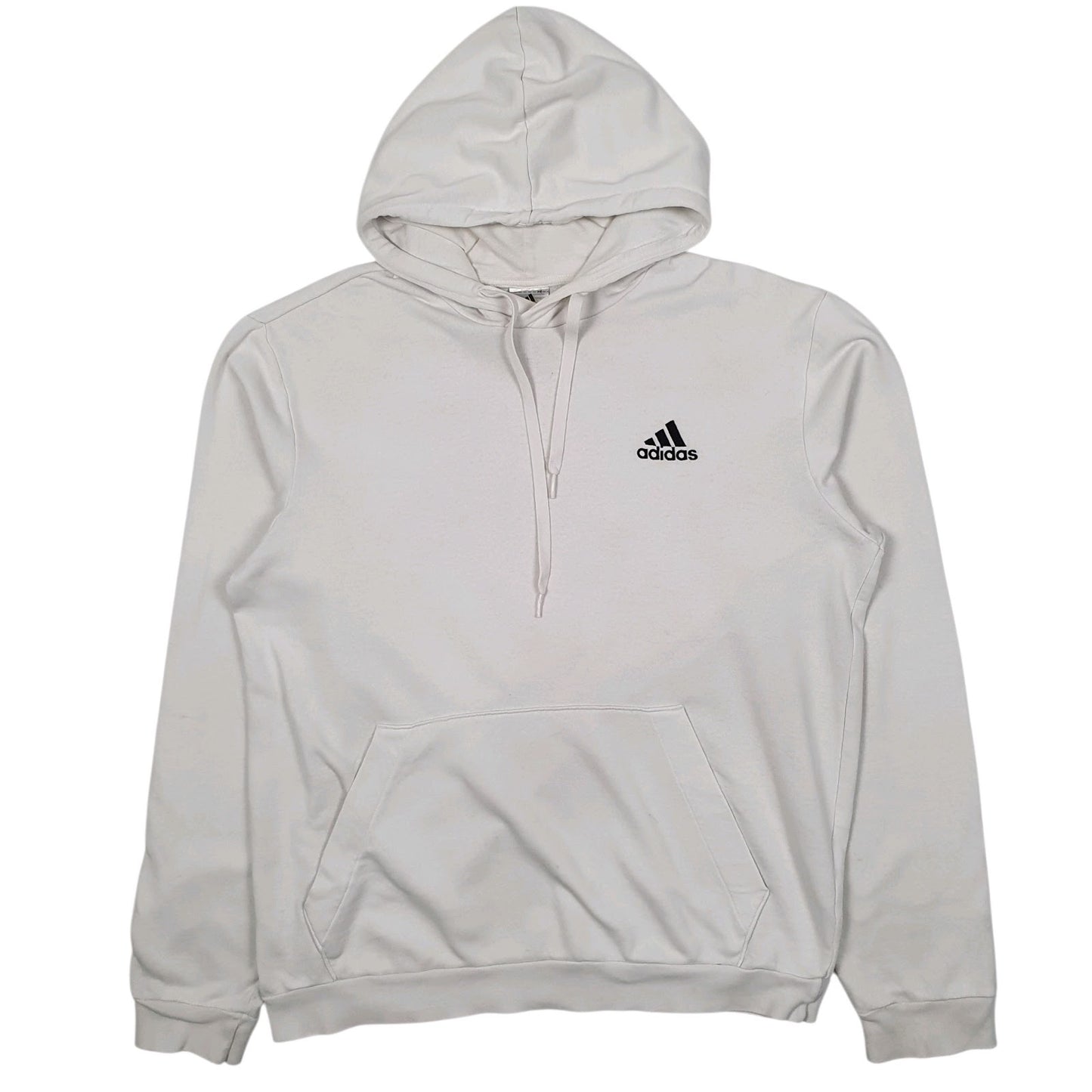 Mens White Adidas  Hoodie Jumper
