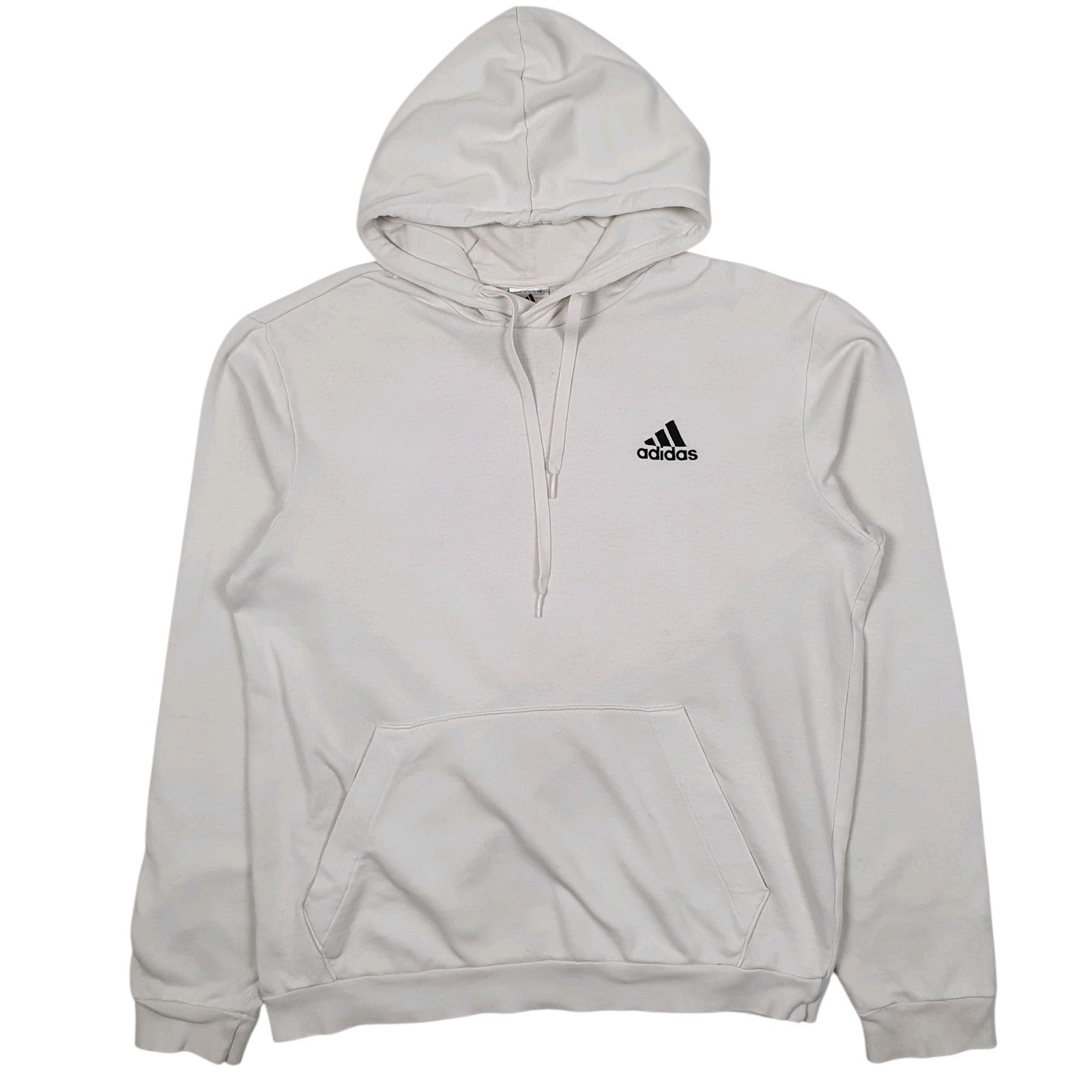 Mens White Adidas  Hoodie Jumper