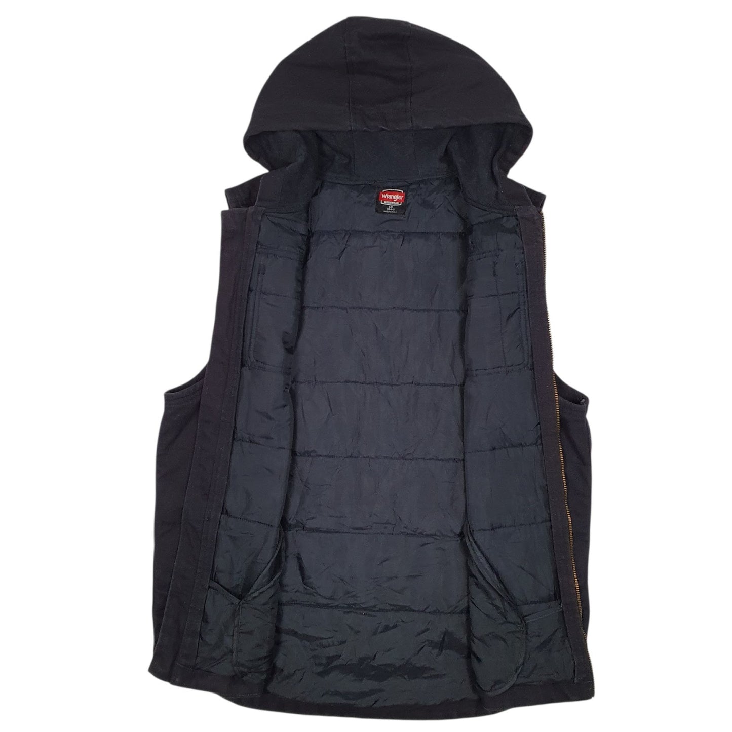 Mens Navy Wrangler Workwear Hoodie  Coat