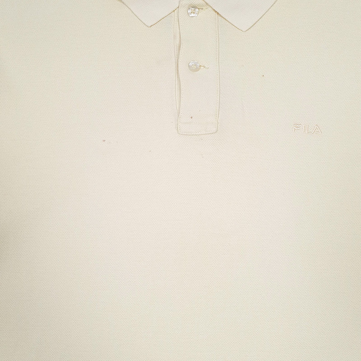 Mens Yellow Fila   Polo Shirt